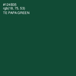 #124B35 - Te Papa Green Color Image